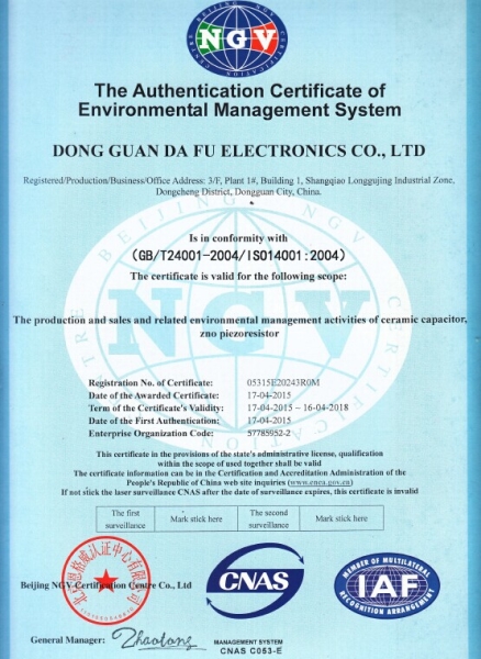 ISO14001:2004 環境管理體系